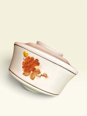 Vintage White Milk Glass Ceiling Light Shade Globe Rose Floral Design 4”